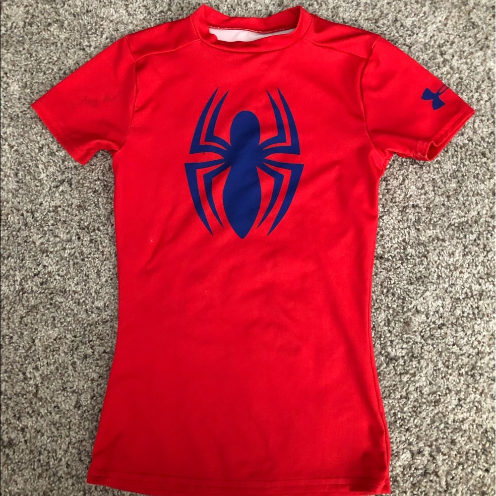 Under Armour Spider Man youth fitted tee